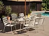 Gartenmöbel Set 6-Sitzer TERENZO Metall Hellbeige