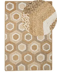 Teppich BASOREN Beige 160 x 230 cm Jute_886310