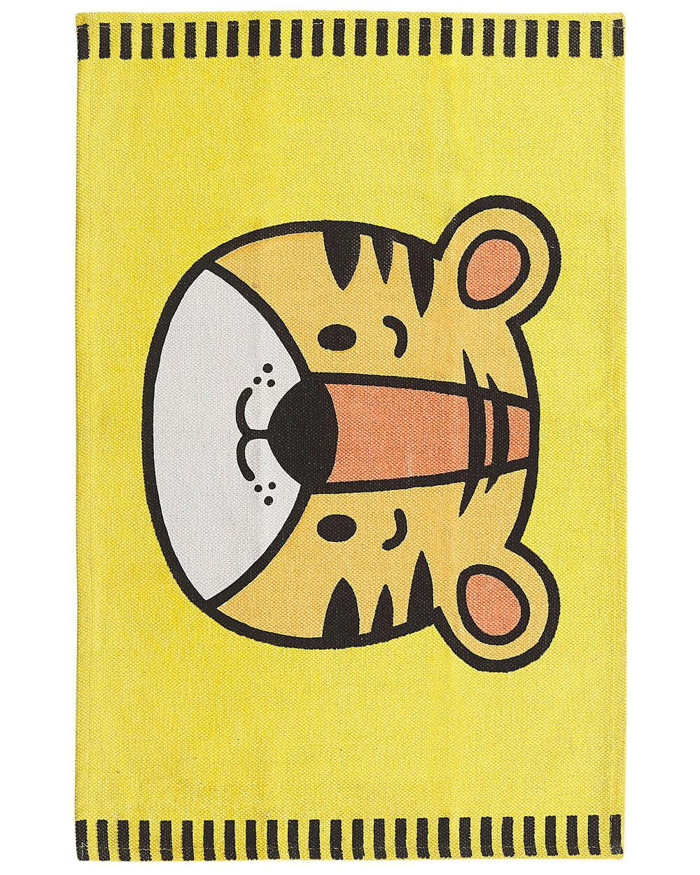 Kids Rug RANCHI Yellow 60 x 90 cm Cotton