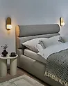 Set of 2 Wall Lamps LEISI Gold