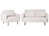 Sofa Set 3-Sitzer BREDA Stoff Hellbeige