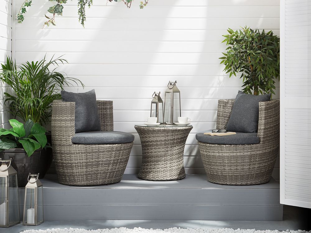 Outdoor Cushion Cover Set CAPRI Grey