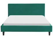 Bett mit Lattenrost Samtstoff FITOU 140 x 200 cm Dunkelgrün_875910