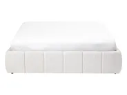 Ottoman Bed without Headboard GENAS Boucle Off-White 140 x 200 cm (EU Double)_1070369