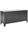 Büroschrank CARDIFF Metall Schwarz