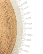 Rug MARTS White ø 200 cm Jute_958888