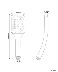 Shower Head and Hose Kit AMAJA Silver_988427