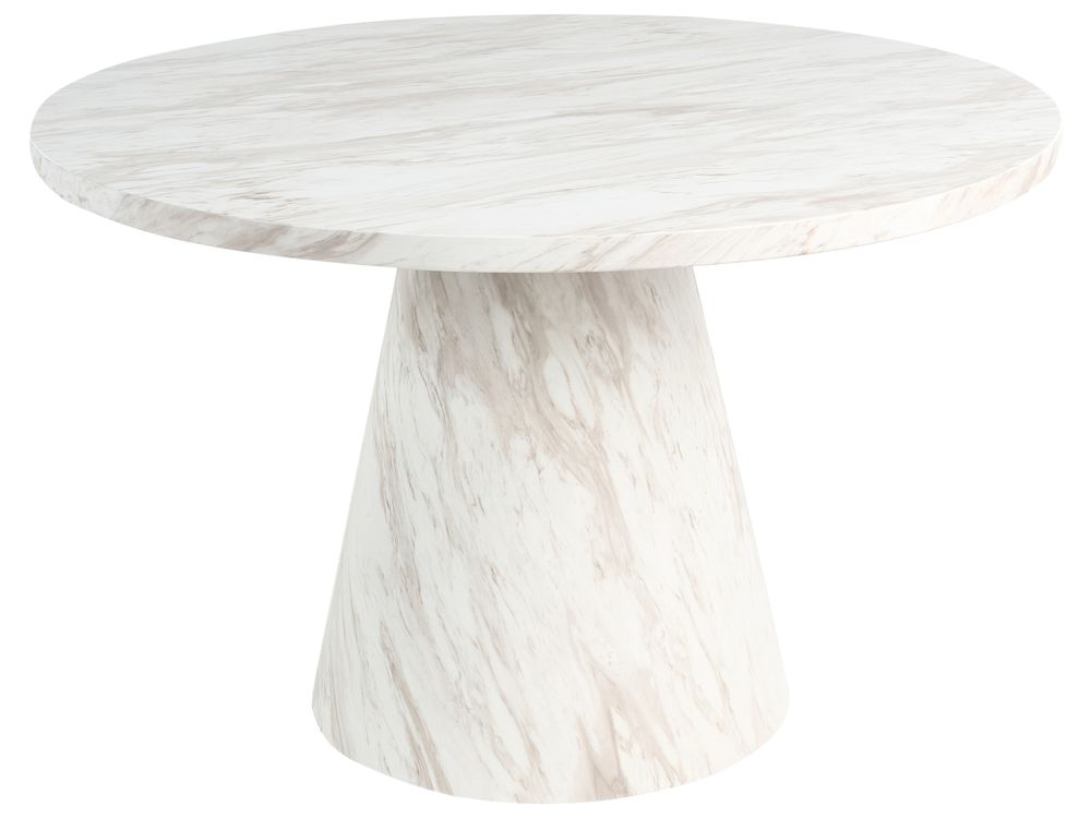Eettafel MERE Wit marmer 120 cm 120 cm