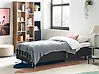 Verstellbares Bett ohne Kopfteil Stoff DUKE 90 x 200 cm Dunkelgrau