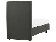 Bett verstellbar Stoff DUKE II 80 x 200 cm Dunkelgrau_987334