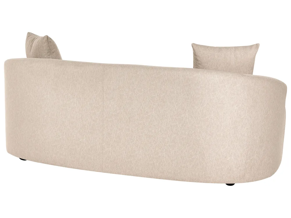 Sofa AMAL mit Ottomane Stoff Beige_1145667