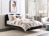 Bett mit Lattenrost Samtstoff FLAYAT 140 x 200 cm Schwarz