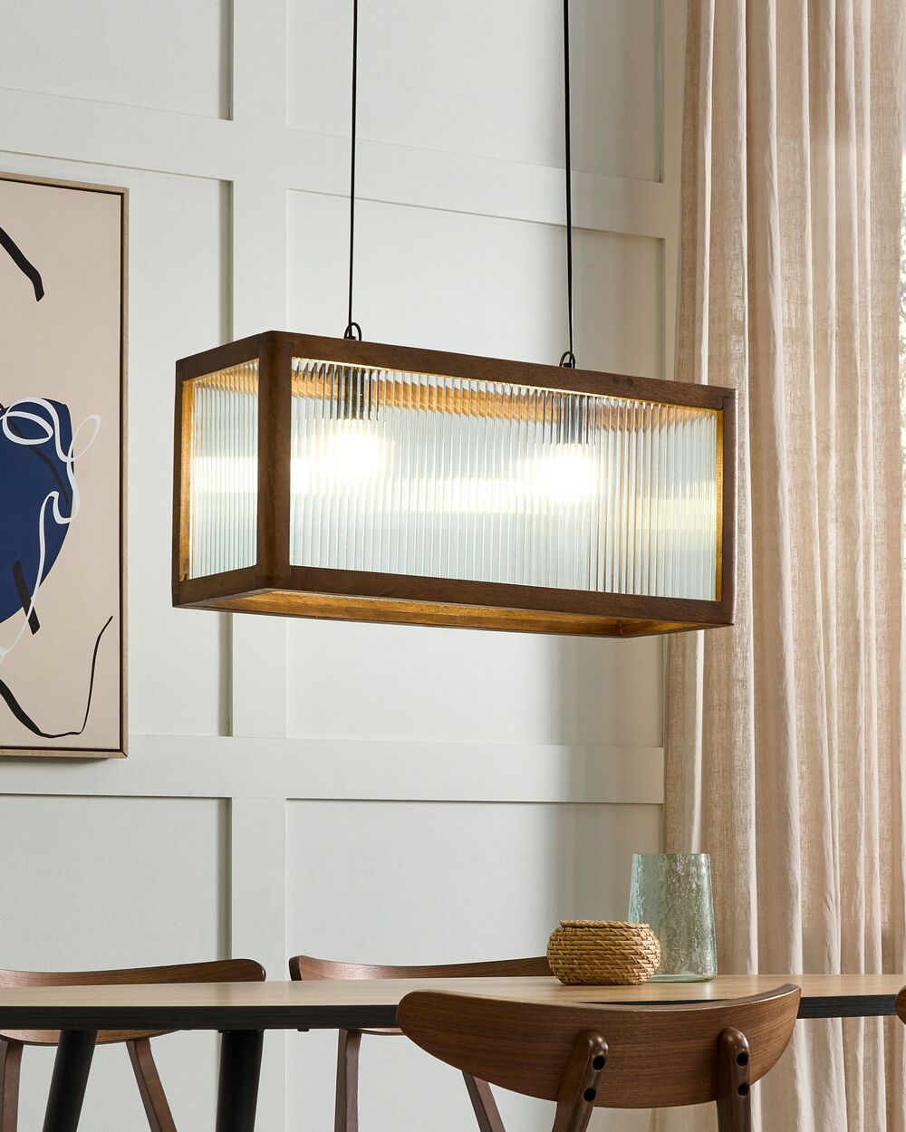 Pendant Lamp PENNA Mango Wood Brown