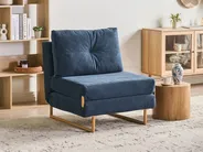 1-Sitzer Schlafsofa JERSLEV Stoff Blau_1010066