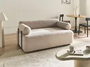 Sofa 2-Sitzer ELVA Bouclé Beige_1100181
