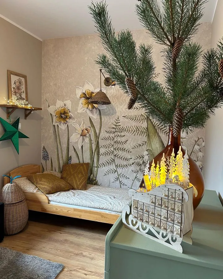 Christmas Decoration LED IMPALA 40 cm Advent Calendar Light Brown_900232