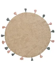 Kindervloerkleed KODINHI  Beige ø 120 cm Katoen_1155061