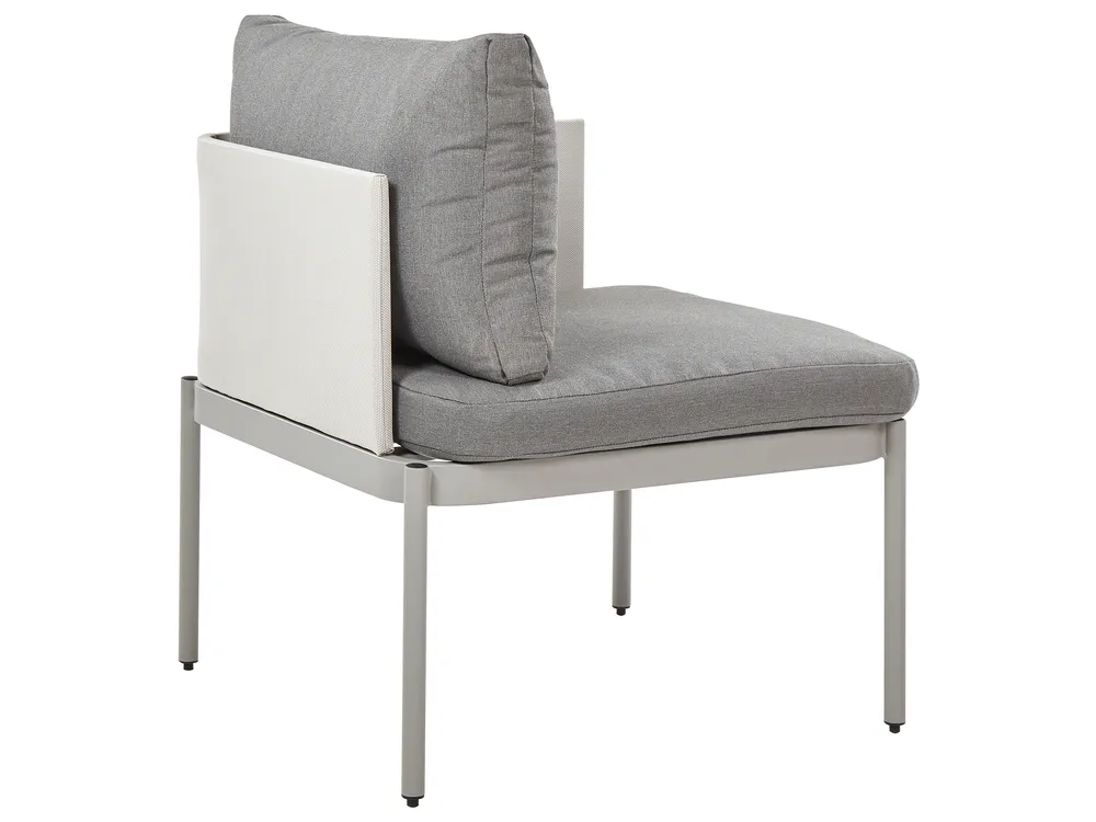 Lounge Set mit Tisch 2-Sitzer TERRACINA Metall Hellgrau_863617