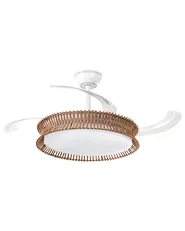 Plafondventilator met verlichting OLETA met afstandsbediening LED Wit_1124315