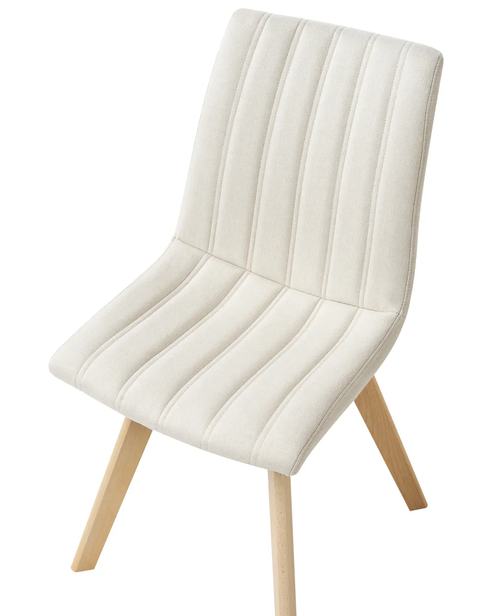 Set of 2 Dining Chairs CALGARY Fabric Off-White_958208