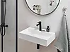 Hängewaschbecken QUENKO 60 x 38 cm Mineralguss Weiß