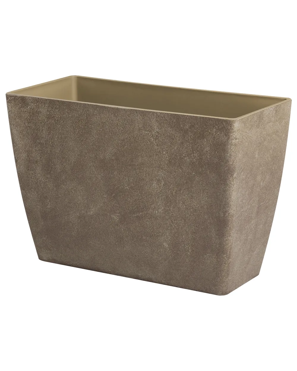Set of 2 Plant Pots SILENEV 59 cm Brown_1123686