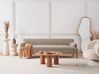 Sofa 3-Sitzer SOSJO Stoff Taupe