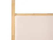 Four Poster Bed Wood HAILLICOURT 160 x 200 cm (EU King Size) Light Brown_1037198