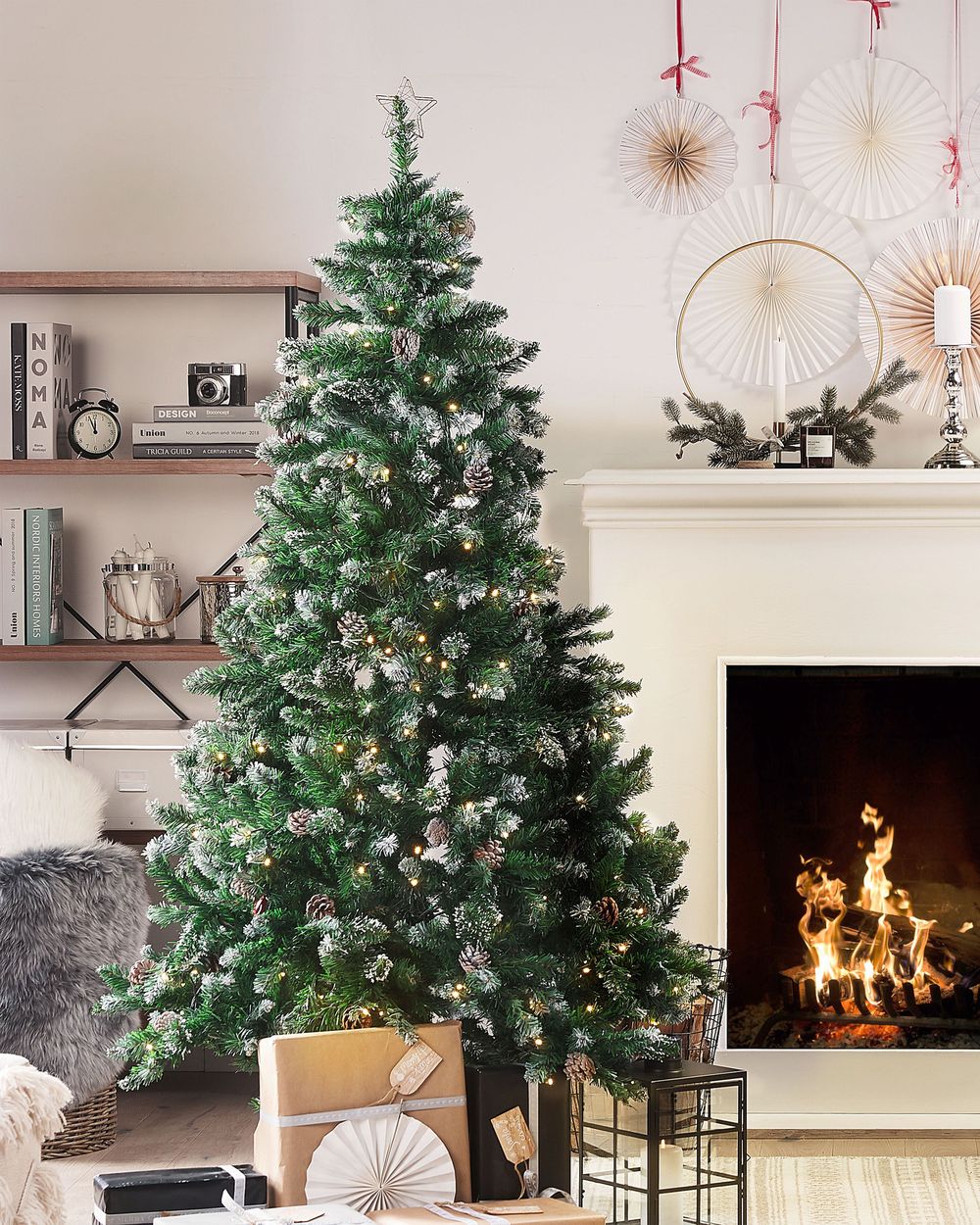 Artificial Christmas Tree LED PALOMAR 180 cm Dark Green