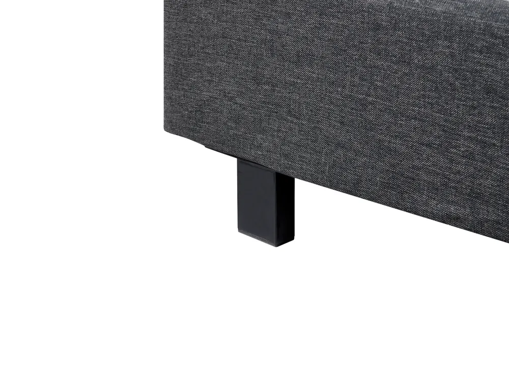 Wasserbett Stoff ALBI 140 x 200 cm Grau_965981