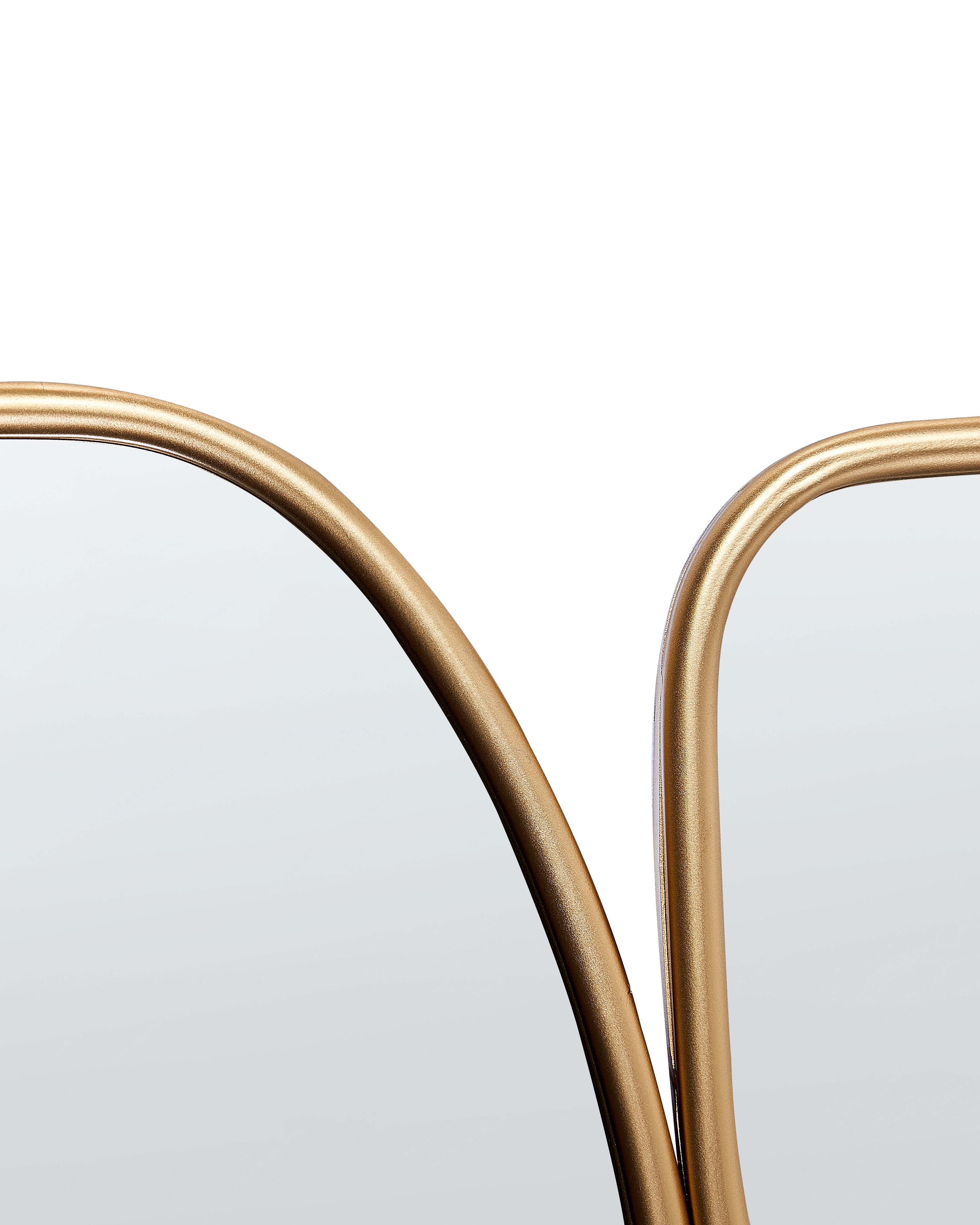 Bitray Vintage Wandspiegel Rund 10,7 Cm – Goldener Dekospiegel Mit Ständer Zum Hängen Oder Stellen