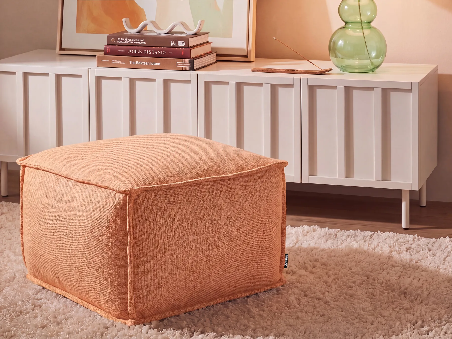 Pouf SHERALI Baumwolle Orange_936089