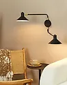 Wandlampe KADASSA verstellbar Metall Schwarz