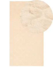 Faux Fur Rug GHARO Beige 80 x 150 cm_866663