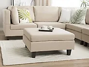 Ottoman FEVIK Fabric Beige_1182298
