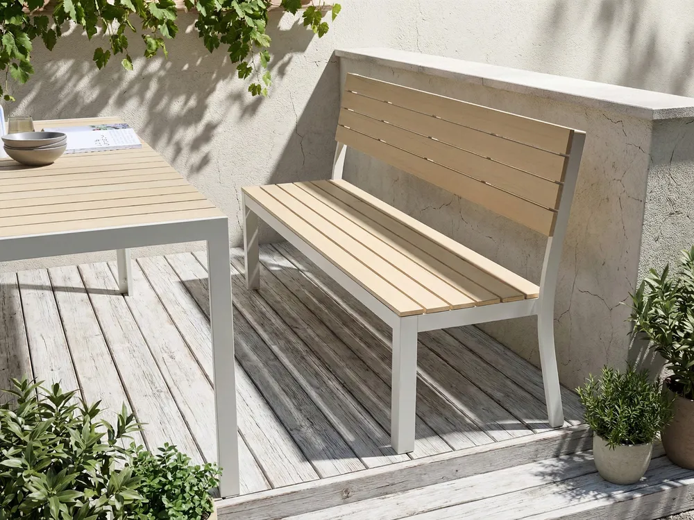 Gartenbank COMO 174 cm Beige