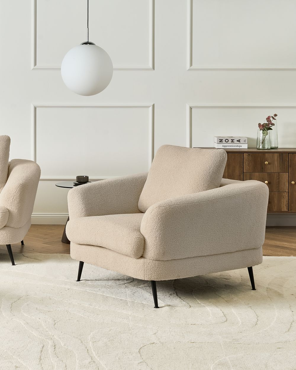 Armchair KJAER Boucle Light Beige