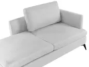 Rechtsseitige Chaiselongue SIEVOZ Stoff Hellgrau_978686