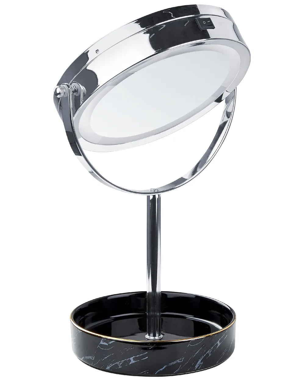 Kosmetikspiegel LED SAVOIE Schwarz / Silber_847893