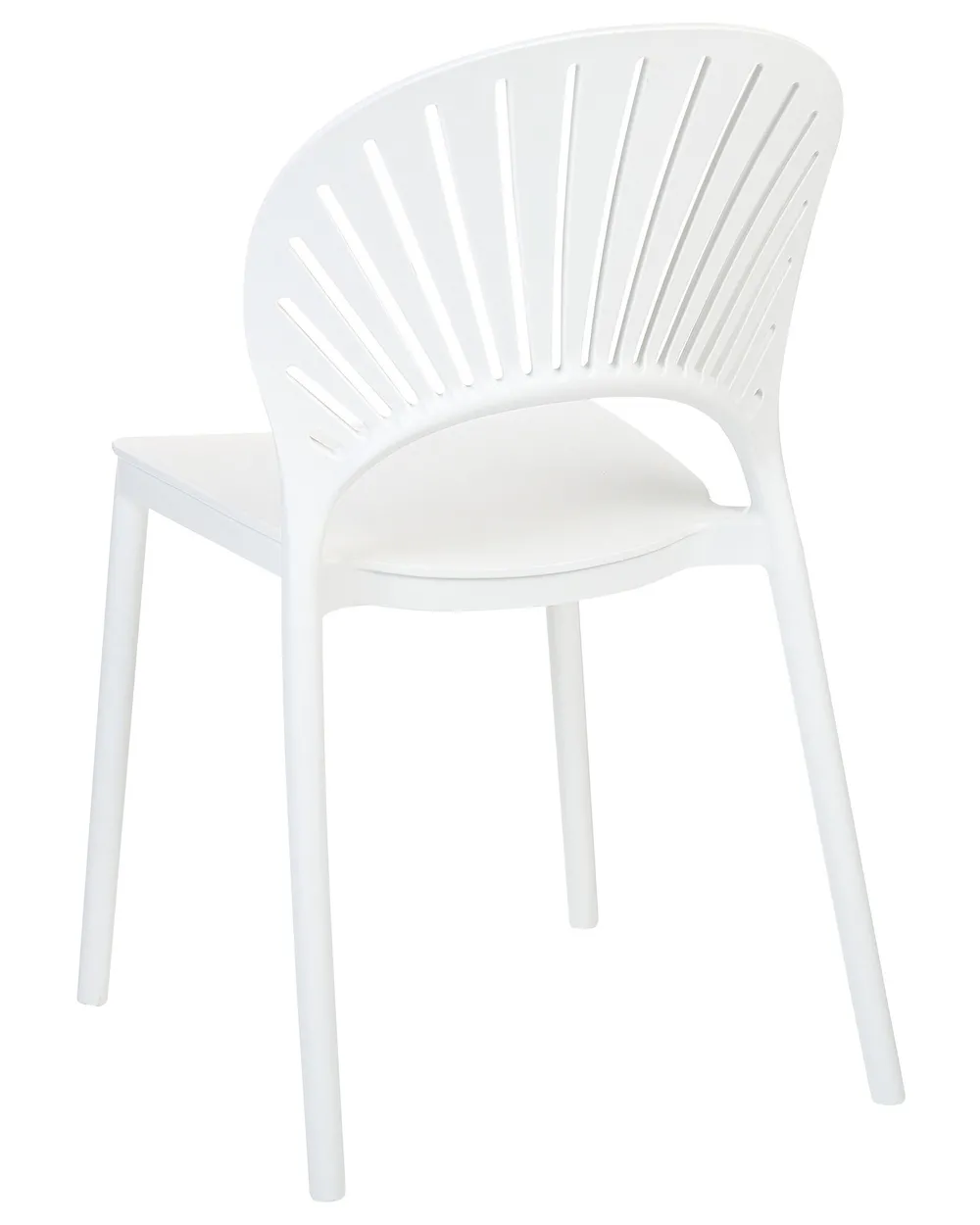 Set of 4 Garden Chairs OSTIA White_862733