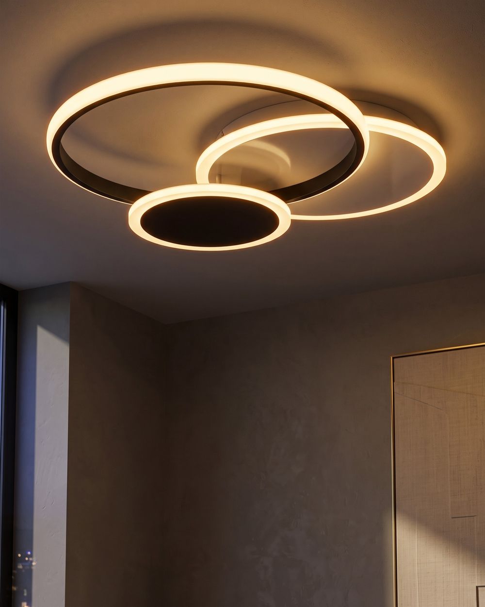 Plafonnier à LED ZAMI Métal Noir