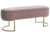 Bank MILRY Samtstoff Rosa