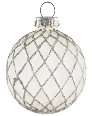 Weihnachtskugel 35er Set SNOWFALL Glas Blau_1028585