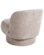 Swivel Armchair AYLO Boucle Taupe_960124