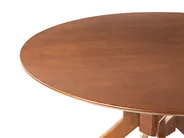 Dining Table TYMIS Dark Mahogany 120 cm 120 cm_826931