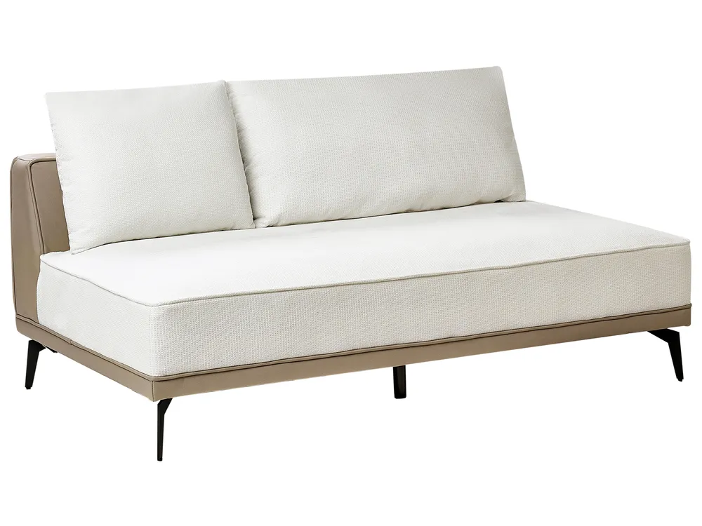 Ecksofa 3-Sitzer MYKEN Stoff Cremeweiß rechtsseitig_939639