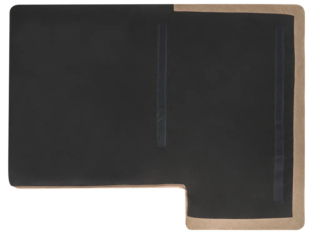 Ecksofa 3-Sitzer LOFOTEN Stoff Braun linksseitig_1098928