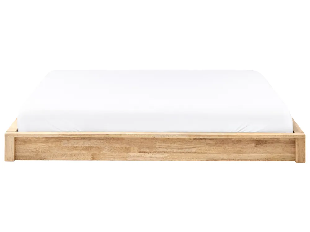 Bett ohne Kopfteil Holz ANTRAS 160 x 200 cm Hellbraun_1032879