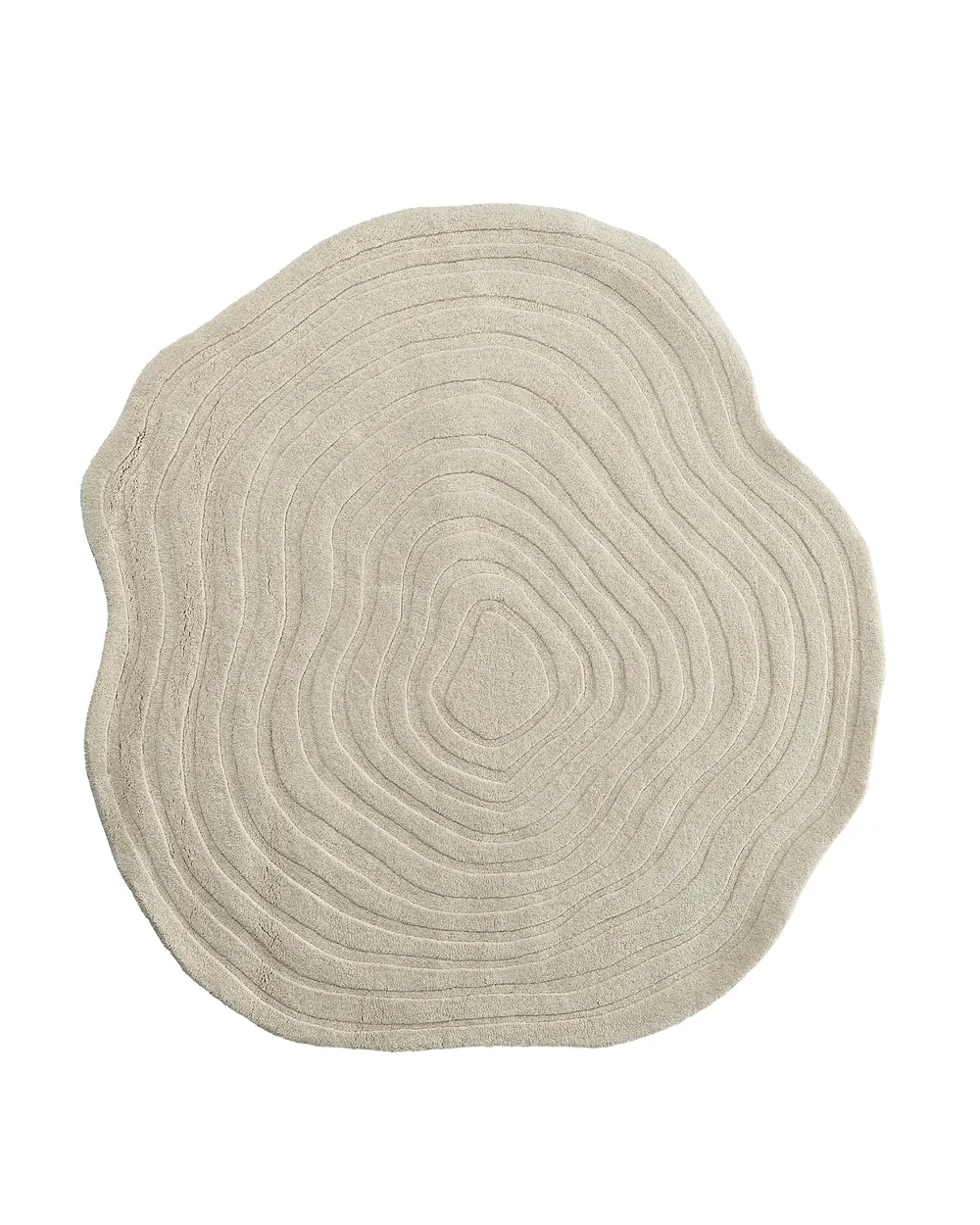 Vloerkleed ANKARAE Beige ø 200 cm Wol