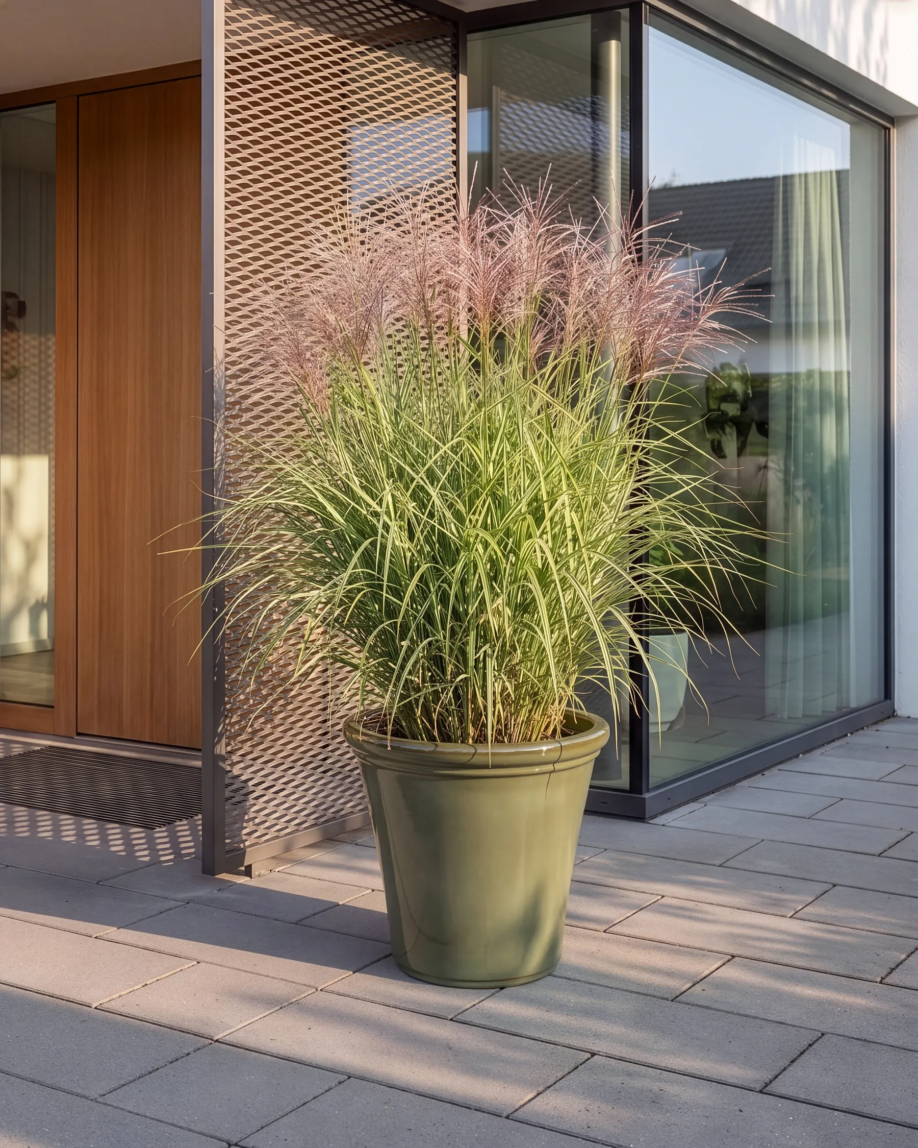 Blumenkübel OLIVA 47 cm Grün_1087537